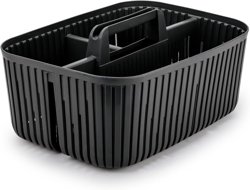 Herevin Black Multi-Purpose Storage Basket with Handle – Durable BPA-Free Polypropylene (PP) Organizer for Home, Kitchen, Office - Image 5